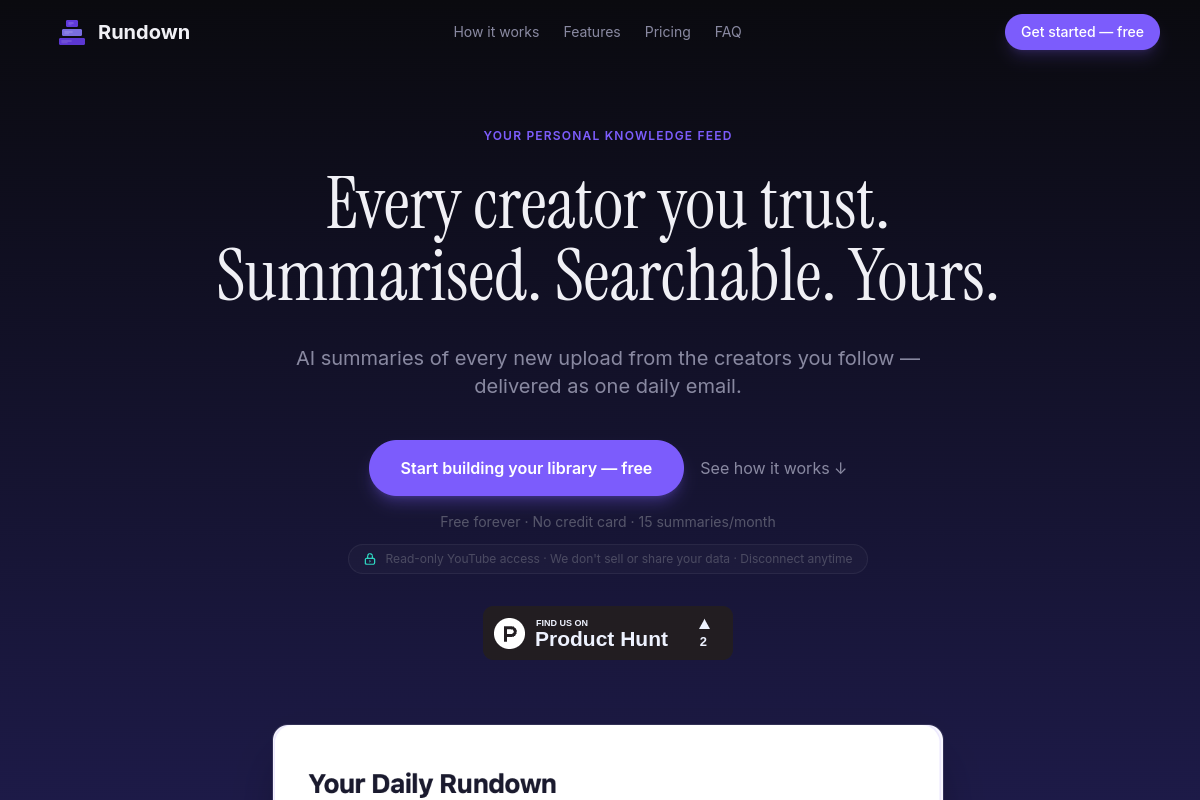 Rundown screenshot
